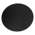 Palmer Round Dining Table 110cm Black Slatted Pedestal Solid Wood Base