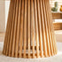 Palmer Natural Dining Table Round Japandi Solid Wood Pedestal 110cm