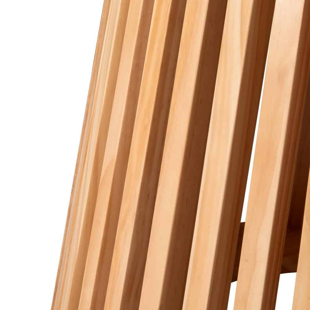 Palmer Natural Dining Table Round Japandi Solid Wood Pedestal 110cm