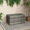 Outdoor PE Wicker Storage Box 320L Garden Patio Cushion Toy Storage Grey