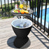 Garden Ice Cooler Table – Black, Outdoor Bar Table & Drinks Cooler