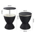 Garden Ice Cooler Table Black
