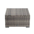 Outdoor wicker ottoman in Grey