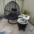 Black Ice Bucket Cooler Table 35L Outdoor Patio Bar Table Retractable Top