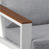 5 Seater Grandeur Outdoor Lounge Set White Aluminium Sofa Coffee Table