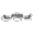 5 Seater Grandeur Lounge Suite – White