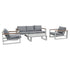 5 Seater Grandeur Lounge Suite – White