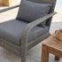 Coastal Weave Reclining Armchair with Bonus Cushion Covers