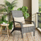 Coastal Weave Reclining Armchair with Bonus Cushion Covers