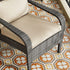 Coastal Weave Reclining Armchair with Bonus Cushion Covers