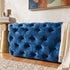 Velvet Ottoman – Navy Blue Rectangular Hand‑Tufted Bench