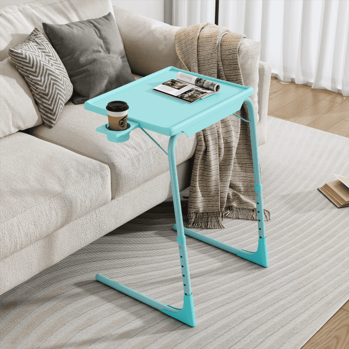 Anywhere Laptop Pro Desk in Turquoise