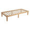 Single Size Warm Wooden Natural Bed Base Frame  King Single