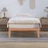 Single Size Warm Wooden Natural Bed Base Frame  King Single