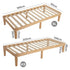 Single Size Warm Wooden Natural Bed Base Frame  King Single