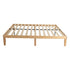 Warm Wooden Natural Bed Base Frame  Queen
