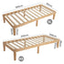 Single Size Warm Wooden Natural Bed Base Frame  Single