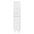 Removable Bathroom Side Cabinet Toilet Caddy with Storage Drawers- White