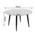 Minimalist Marble Effect Round Coffee Table
