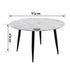 Minimalist Marble Effect Round Coffee Table