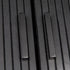 Mid-Century Black Ribbed Sideboard Cabinet