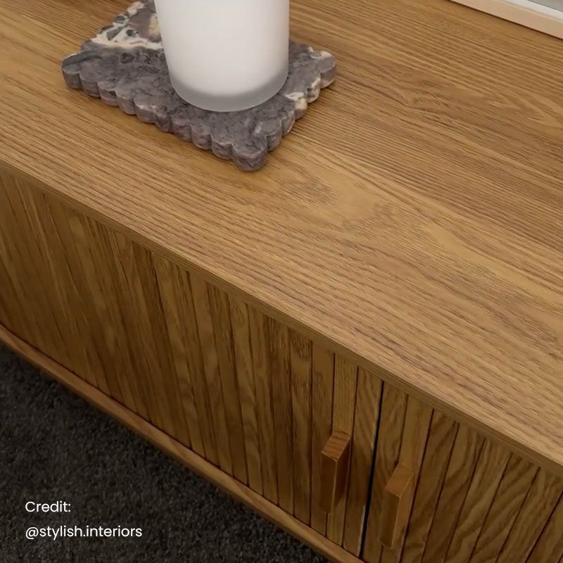 Ripple Sideboard with Sliding Doors â€” Earthy Elegance Redefined