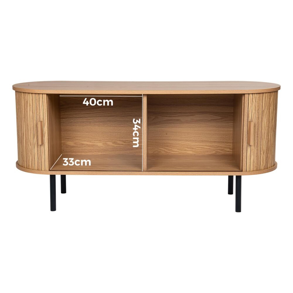 Ripple Sideboard with Sliding Doors â€” Earthy Elegance Redefined