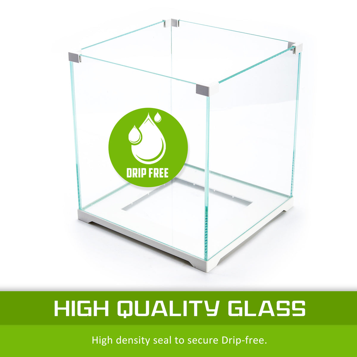 16L Starfire Glass Aquarium with LED Light and Filter Pump