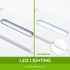 16L Starfire Glass Aquarium with LED Light and Filter Pump