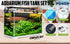 39L Starfire Glass Aquarium with LED Light and Filter Pump