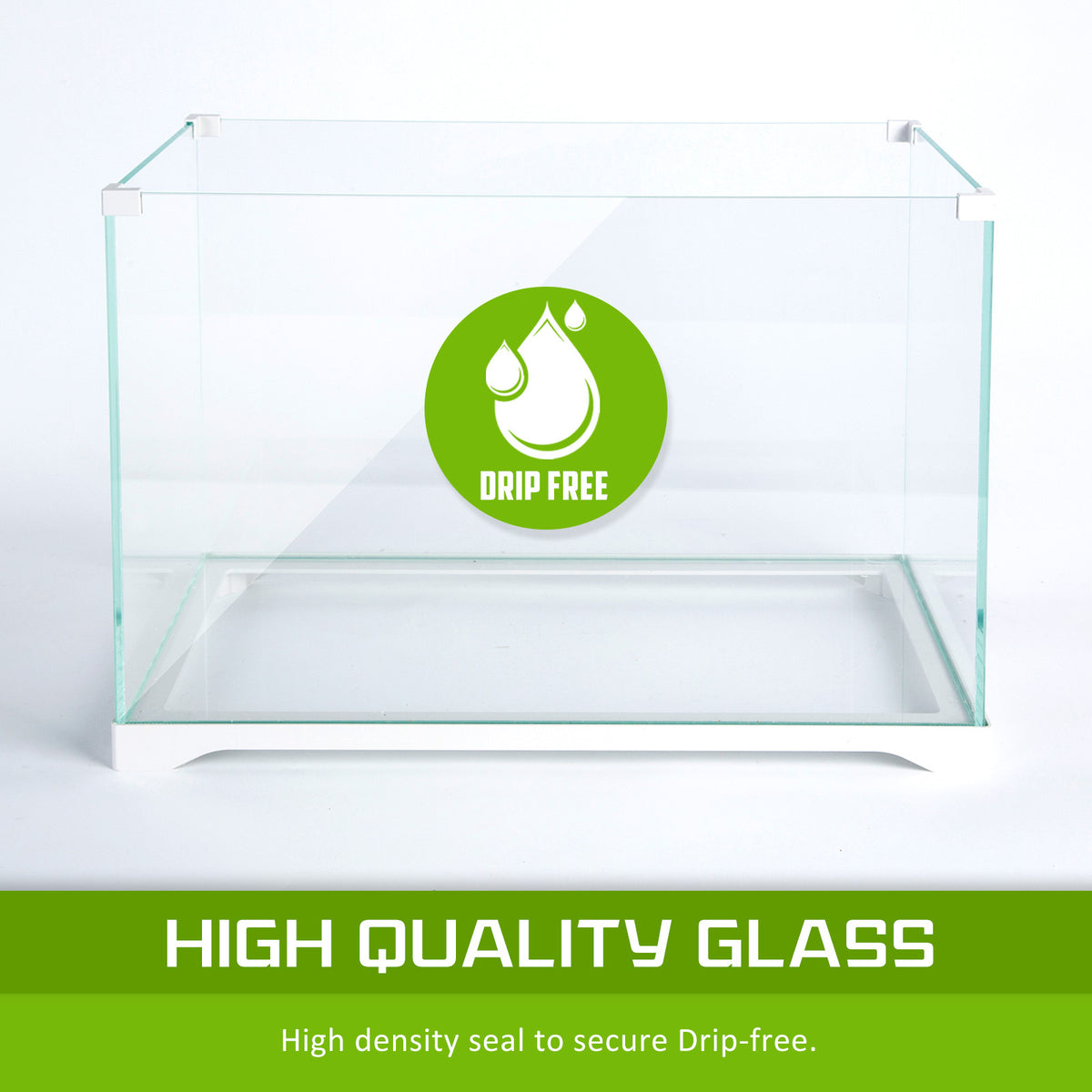 39L Starfire Glass Aquarium with LED Light and Filter Pump