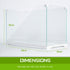39L Starfire Glass Aquarium with LED Light and Filter Pump