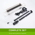 Aquarium Curved Glass RGB LED Fish Tank Set Filter Pump 52L