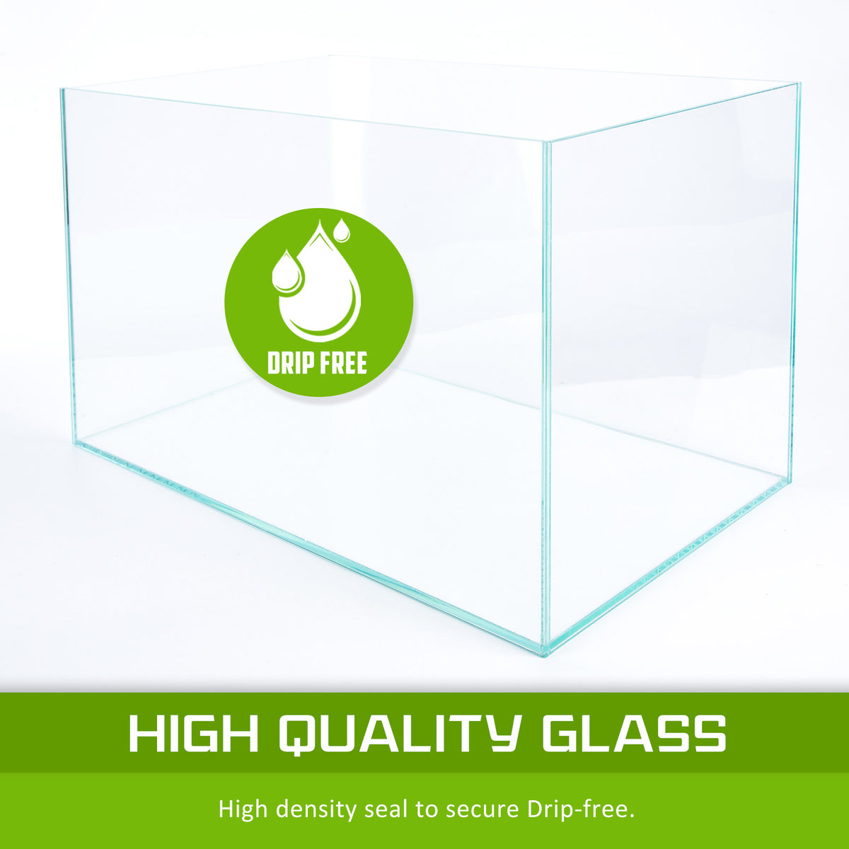 70L Starfire Glass Aquarium with LED Light and Filter Pump