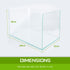 70L Starfire Glass Aquarium with LED Light and Filter Pump