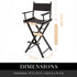 Director Movie Folding Tall Chair 76cm DARK HUMOR