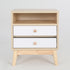 2X Bedside Table Side Storage Cabinet Nightstand Bedroom 2 Drawer ANYA OAK