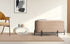 Coffee Table Storage Ottoman - Velvet Blanket Box Bench DEMI - CAMEL BEIGE