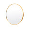 Wall Mirror Round Aluminum Frame Bathroom 70cm GOLD