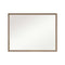 Wall Mirror Rectangular Frame Bathroom 70x90cm Antique Brown