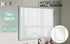 Wall Mirror Rectangular Frame Bathroom 70x90cm Turquoise