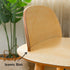 2X Wooden Bar Stool Dining Chair Ash Wood ELISE 65cm