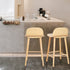 2X Wooden Bar Stool Dining Chair Ash Wood ELISE 65cm