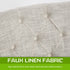 French Provincial Dining Chair Oak Leg AMOUR CREAM