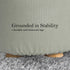 2X Fabric Ottoman Round Wooden Leg Foot Stool - GREY