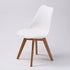 2X Retro Dining Cafe Chair Padded Seat WHITE