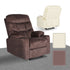 8-Point Electric Massage Recliner Chair - Leathaire Lounge Sofa Armchair AVERY BROWN