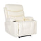 8-Point Electric Massage Recliner Chair - PU Leather Lounge Sofa Armchair CELINA CREAM