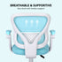 Kids Desk Chair - Children Office Study Seat with Footrest CILO - Blue