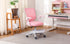 Kids Desk Chair - Children Office Study Seat with Footrest CILO - Pink